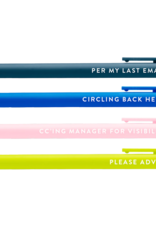 BRITTANY PAIGE Passive Aggressive Corporate Lingo Jotter Pen Set