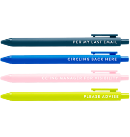 BRITTANY PAIGE Passive Aggressive Corporate Lingo Jotter Pen Set