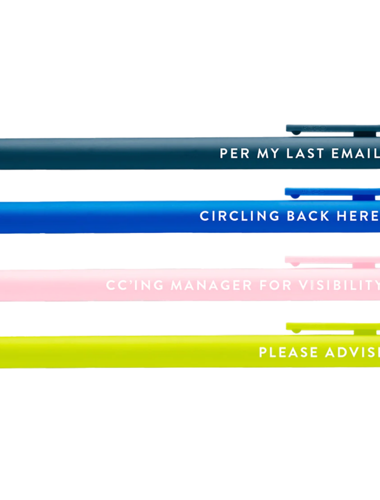 BRITTANY PAIGE Passive Aggressive Corporate Lingo Jotter Pen Set