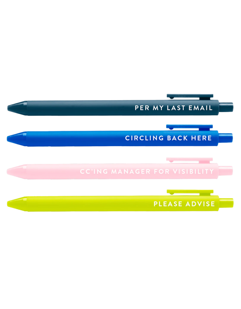 BRITTANY PAIGE Passive Aggressive Corporate Lingo Jotter Pen Set