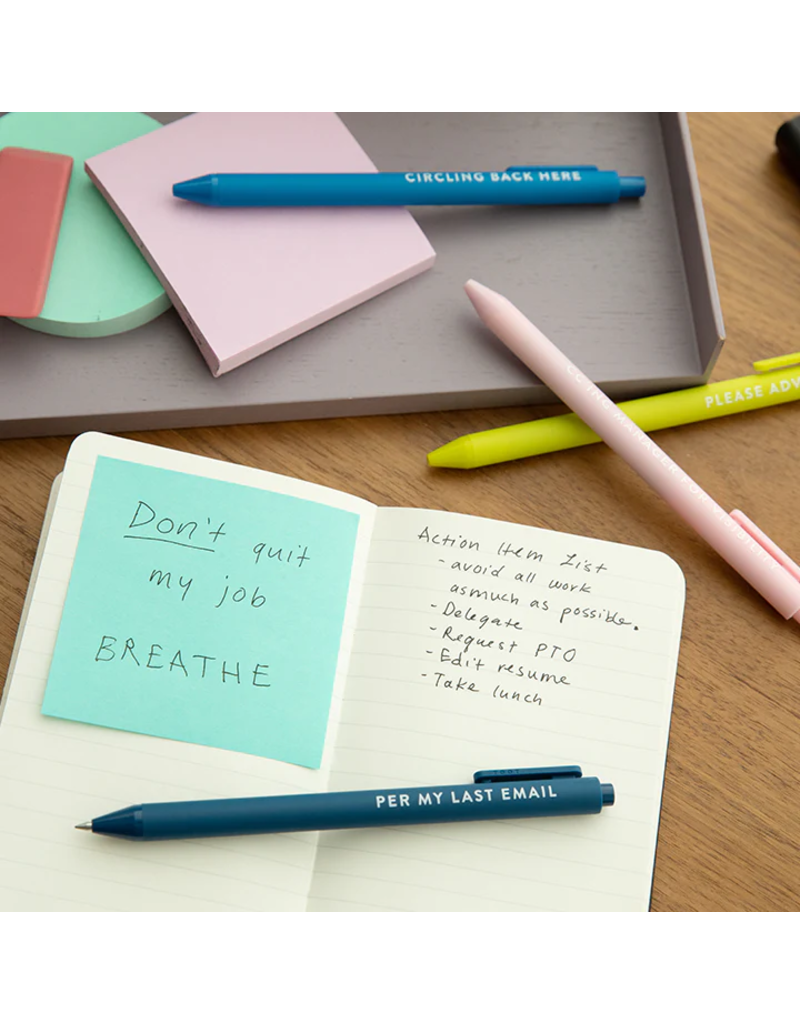 BRITTANY PAIGE Passive Aggressive Corporate Lingo Jotter Pen Set