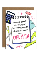 BRITTANY PAIGE Girl Math Birthday Card BRITTANY PAIGE Girl Math Birthday Card