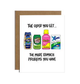 BRITTANY PAIGE Stomach Problems Birthday Card