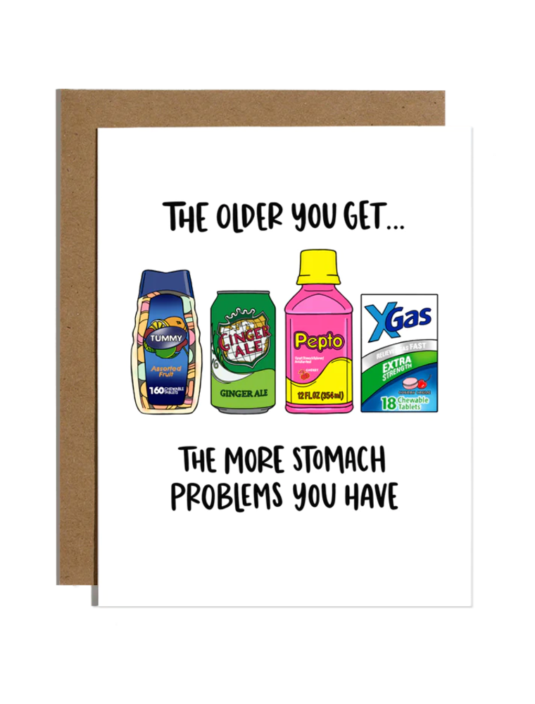 BRITTANY PAIGE Stomach Problems Birthday Card