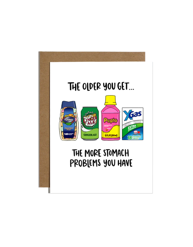 BRITTANY PAIGE Stomach Problems Birthday Card