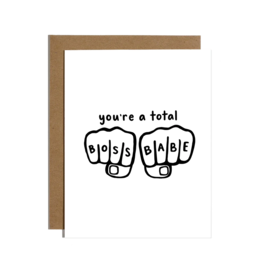 BRITTANY PAIGE Total Boss Babe Knuckles Card