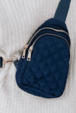 PRETTY SIMPLE Pinelope Puffer Bum Bag in Navy