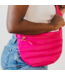 PRETTY SIMPLE Jolie Puffer Belt Bag in Fuschia