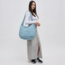 Revive Puffy Quilted Nylon Hobo in Sky Blue