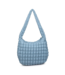 Revive Puffy Quilted Nylon Hobo in Sky Blue