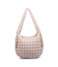 Revive Puffy Quilted Nylon Hobo in Cream