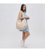 Revive Puffy Quilted Nylon Hobo in Cream