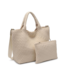 Sky's The Limit Woven Neoprene Medium Tote in Cream