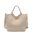 Sky's The Limit Woven Neoprene Medium Tote in Cream