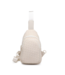 Beyond The Horizon Woven Neoprene Sling Backpack in Cream