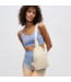 Beyond The Horizon Woven Neoprene Sling Backpack in Cream
