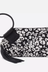 HOBO Sable Wristlet in Black & White Leopard