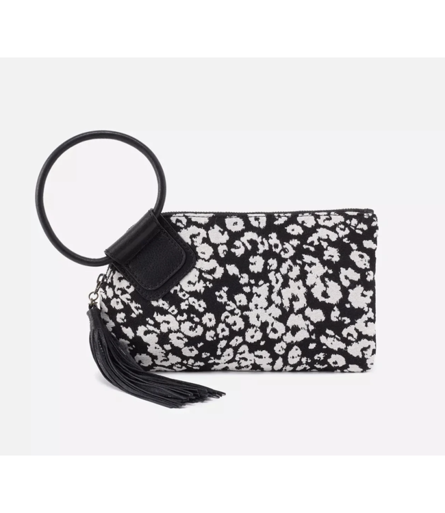 Sable Wristlet in Black & White Leopard