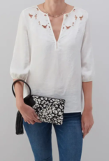 HOBO Sable Wristlet in Black & White Leopard