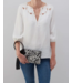 Sable Wristlet in Black & White Leopard