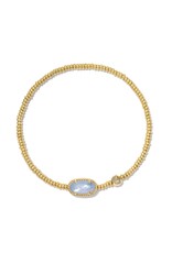 KENDRA SCOTT DESIGN Grayson Gold Stretch Bracelet in Periwinkle Illusion KENDRA SCOTT DESIGN Grayson Gold Stretch Bracelet in Periwinkle Illusion
