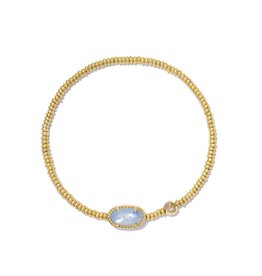 KENDRA SCOTT DESIGN Grayson Gold Stretch Bracelet in Periwinkle Illusion