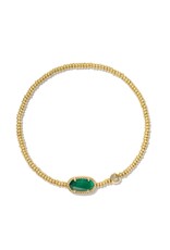 KENDRA SCOTT DESIGN Grayson Gold Stretch Bracelet in Emerald Illusion