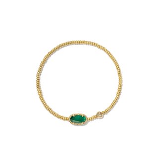 KENDRA SCOTT DESIGN Grayson Gold Stretch Bracelet in Emerald Illusion