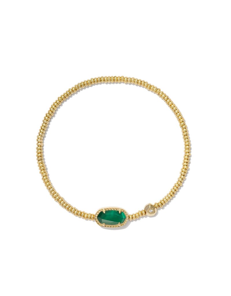 KENDRA SCOTT DESIGN Grayson Gold Stretch Bracelet in Emerald Illusion