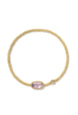 KENDRA SCOTT DESIGN Grayson Gold Stretch Bracelet in Amethyst Illusion KENDRA SCOTT DESIGN Grayson Gold Stretch Bracelet in Amethyst Illusion