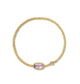 KENDRA SCOTT DESIGN Grayson Gold Stretch Bracelet in Amethyst Illusion