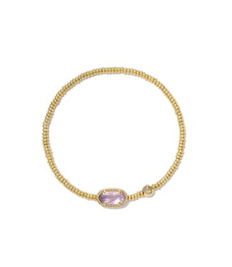 KENDRA SCOTT DESIGN Grayson Gold Stretch Bracelet in Amethyst Illusion