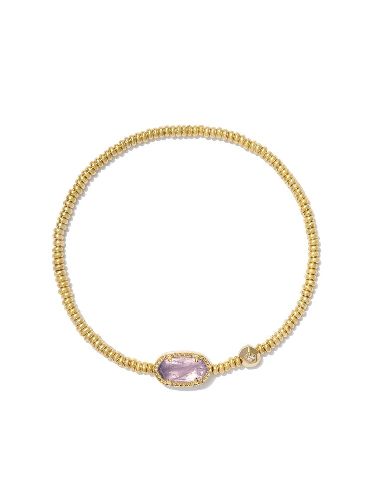 KENDRA SCOTT DESIGN Grayson Gold Stretch Bracelet in Amethyst Illusion