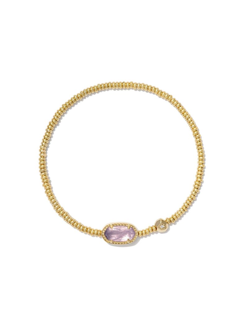 KENDRA SCOTT DESIGN Grayson Gold Stretch Bracelet in Amethyst Illusion