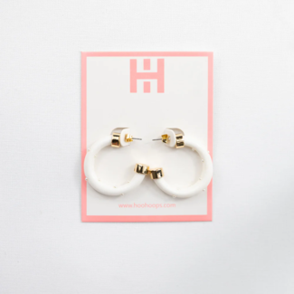 HOO HOOPS Mini Hoo Hoops - White with Pearls