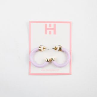 HOO HOOPS Mini Hoo Hoops - Lavender with Pearls