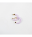 Mini Hoo Hoops - Lavender with Pearls