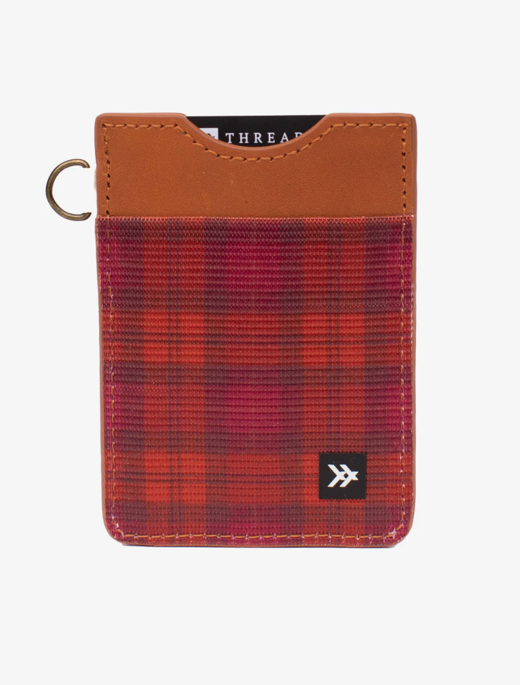 THREAD WALLETS Vertical Wallet in Rosewood