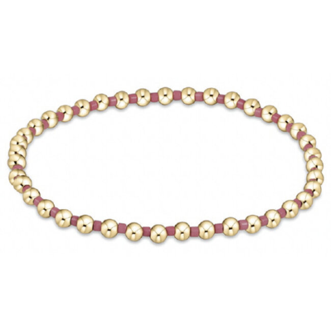 Hope Grateful Bracelet - Bright Pink/Gold