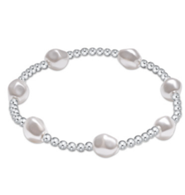 ENEWTON DESIGN Admire 3mm Bead Bracelet - Pearl/Silver