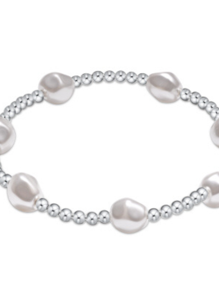 ENEWTON DESIGN Admire 3mm Bead Bracelet - Pearl/Silver