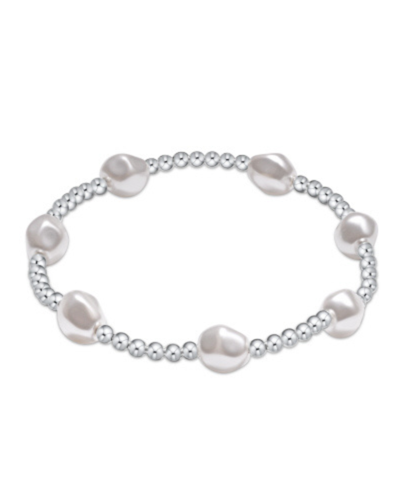 ENEWTON DESIGN Admire 3mm Bead Bracelet - Pearl/Silver