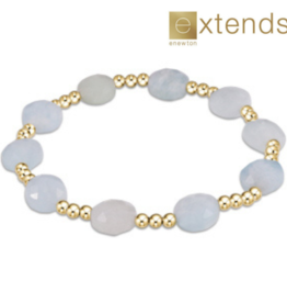 ENEWTON DESIGN Extends Admire 3mm Bead Bracelet - Aquamarine/Gold