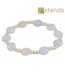 ENEWTON DESIGN Extends Admire 3mm Bead Bracelet - Aquamarine/Gold