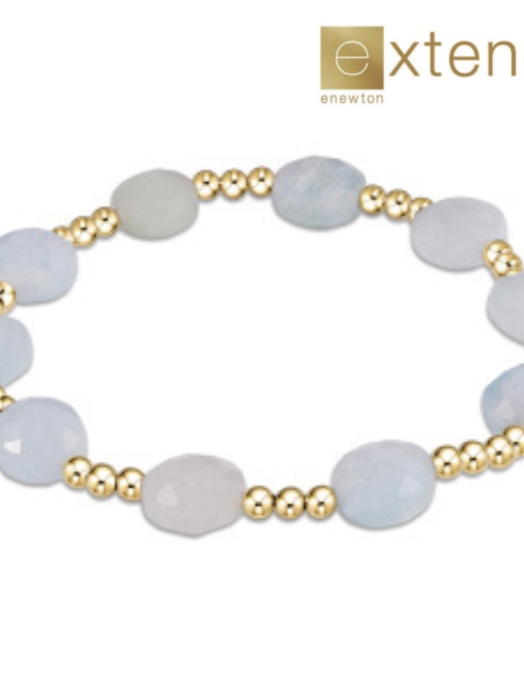ENEWTON DESIGN Extends Admire 3mm Bead Bracelet - Aquamarine/Gold