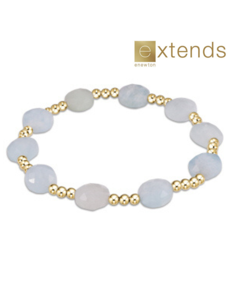 ENEWTON DESIGN Extends Admire 3mm Bead Bracelet - Aquamarine/Gold