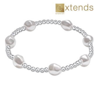 ENEWTON DESIGN Extends Admire 3mm Bead Bracelet - Pearl/Silver