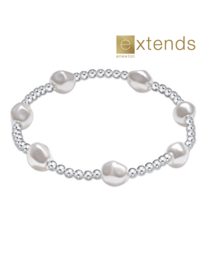 ENEWTON DESIGN Extends Admire 3mm Bead Bracelet - Pearl/Silver