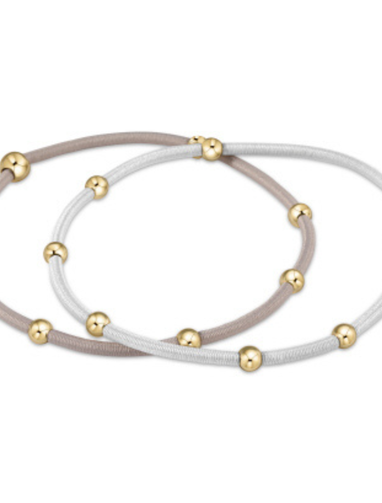ENEWTON DESIGN "E"essentials Bracelet Hair Tie (Set of 2) - Dove