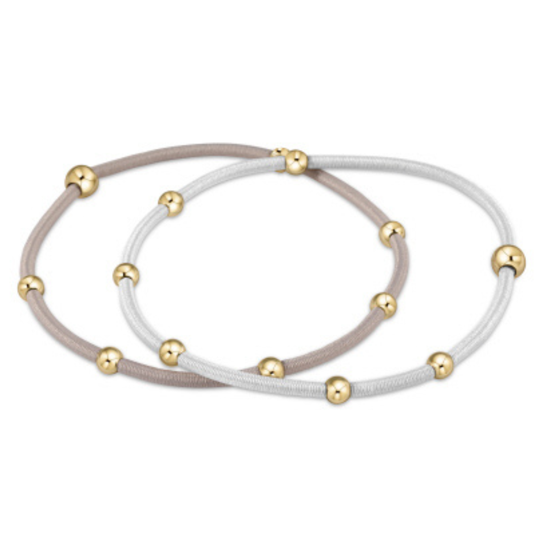ENEWTON DESIGN "E"essentials Bracelet Hair Tie (Set of 2) - Dove